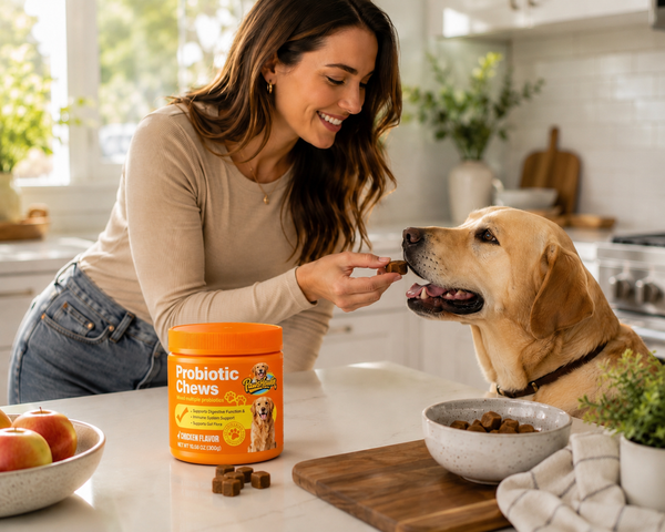 Feed dog a chew