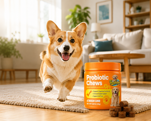 Happy energetic dog